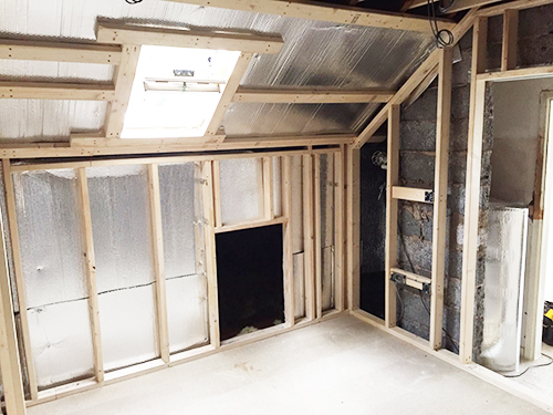 Studwork and floor strengthening